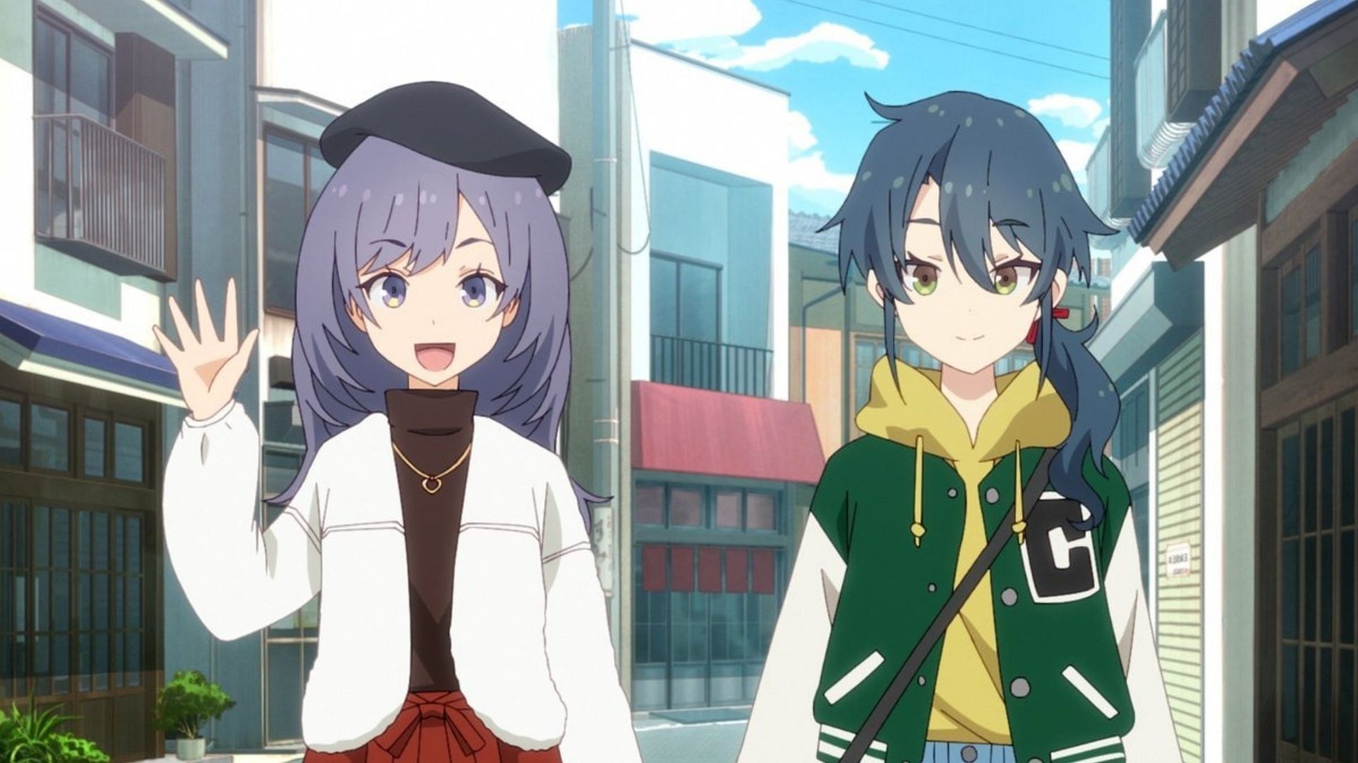 Yuna and Hiyori as seen in the anime (Image via P.A. Works)